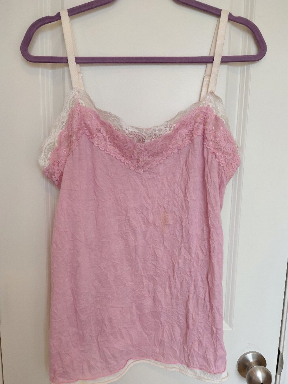 Pink Lace PJ Top
